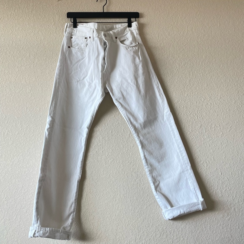 Levi’s 501 white denim